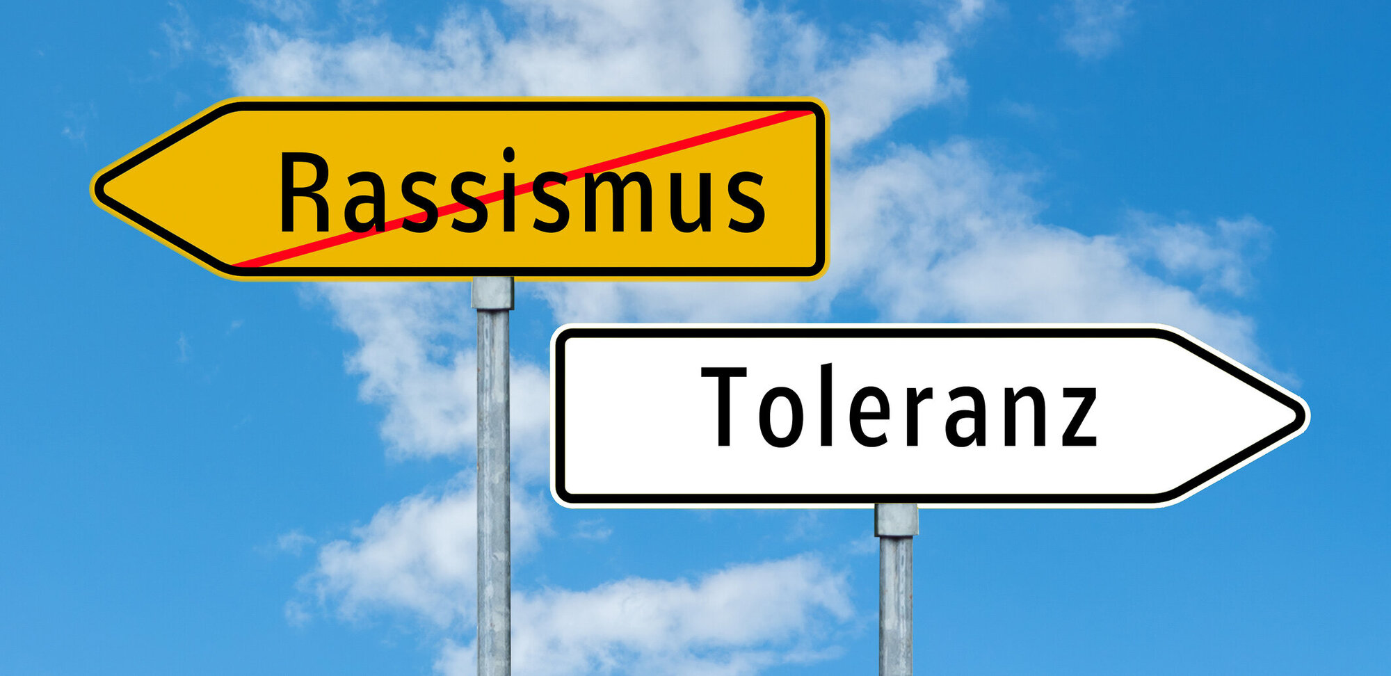 Schilder Rassismus, Toleranz